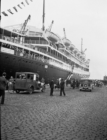 PAPAL LEGATE'S LINER AT DUBLIN PORT